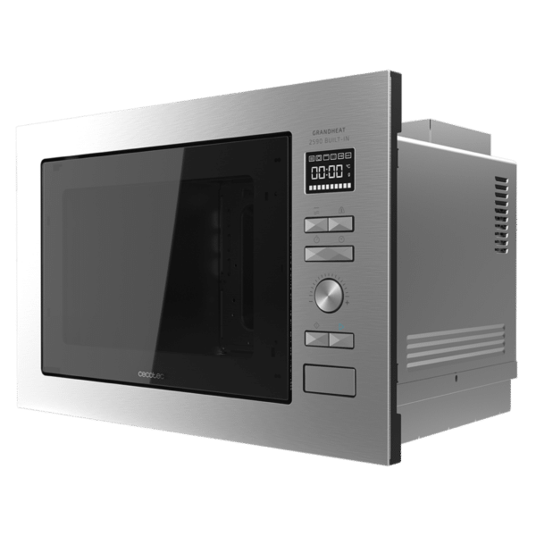 Imagen 2 Microondas integrable GrandHeat 2590 Built-In SteelBlack de Cecotec