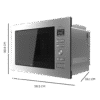 Imagen 4 Microondas integrable GrandHeat 2590 Built-In SteelBlack de Cecotec