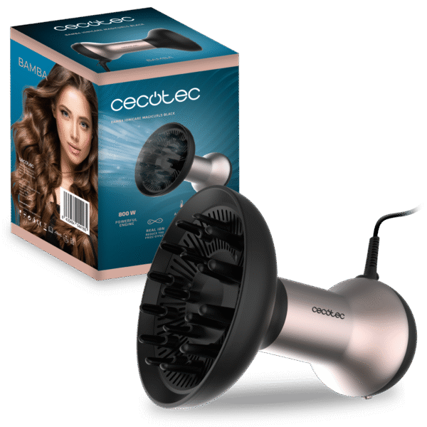 Secador de pelo IoniCare MagiCurls Black de Cecotec