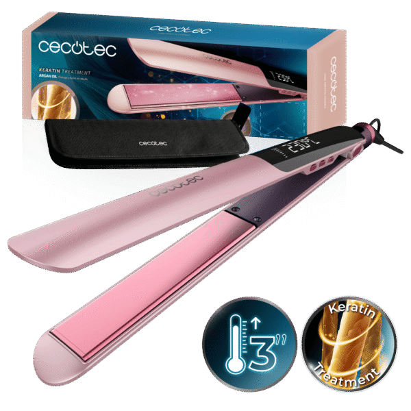 Plancha de pelo Lisse Keratin Essence Cotton Candy de Cecotec