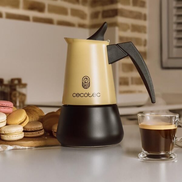 Imagen 3 Cafetera italiana Piccolina 600 Beige de Cecotec