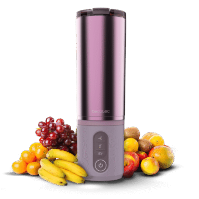 Batidora Power Titanium Shake2Go Candy Steel de Cecotec