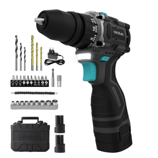 Taladro atornillador PowerForce 1650 Multifunction Brushless de Cecotec