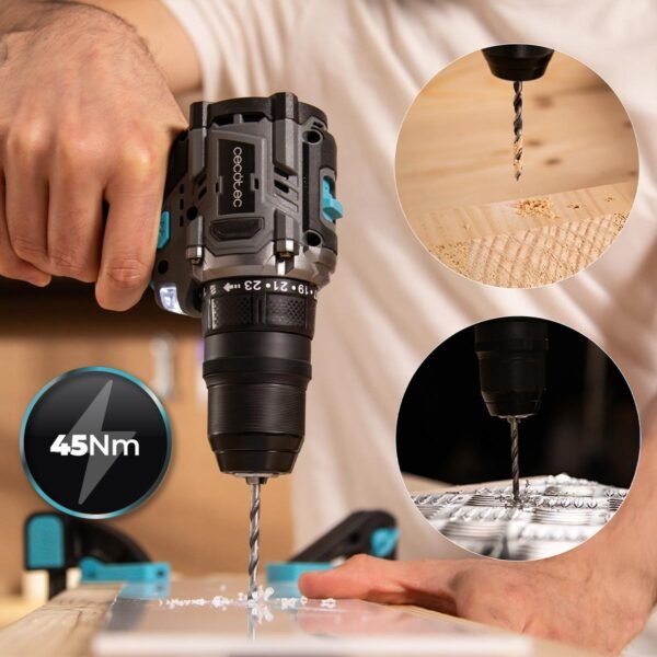 Imagen 5 Taladro atornillador PowerForce 1650 Multifunction Brushless de Cecotec