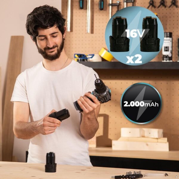 Imagen 6 Taladro atornillador PowerForce 1650 Multifunction Brushless de Cecotec