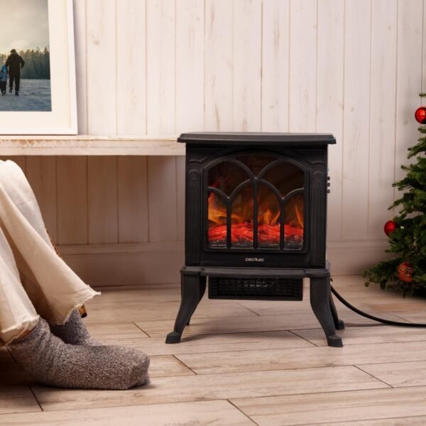 Imagen 3 Chimenea eléctrica de pie ReadyWarm 1500 Flames de Cecotec