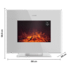 Imagen 2 Chimenea eléctrica ReadyWarm 2710 Design Flames White de Cecotec