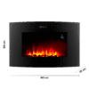 Imagen 2 Chimenea eléctrica ReadyWarm 3560 Curved Flames Connected de Cecotec