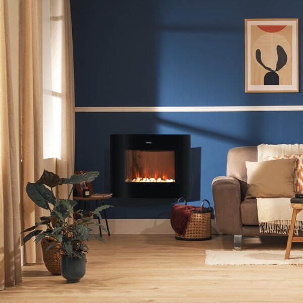 Imagen 3 Chimenea eléctrica ReadyWarm 3560 Curved Flames Connected de Cecotec