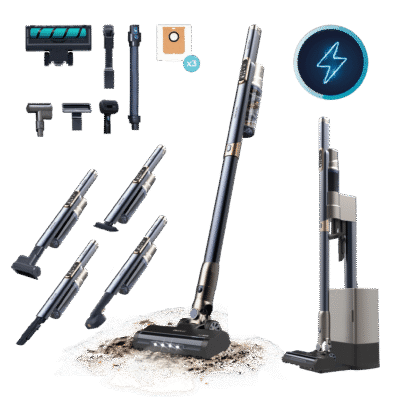 Aspirador vertical con base de autovaciado Scoba 3000 Station de Cecotec