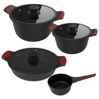 Set de cacerolas y cazo Colección Gourmet+ de Cecotec