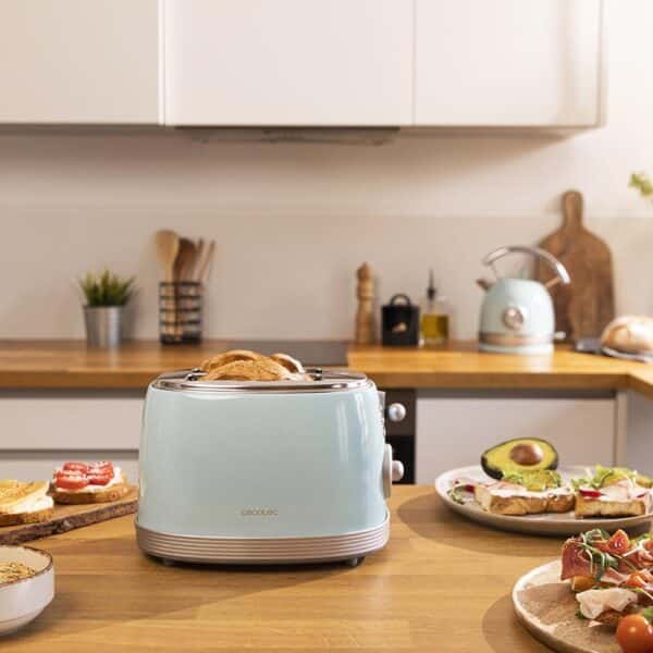 Imagen 6 Tostadora Toast&Taste 800 Vintage Light Blue de Cecotec